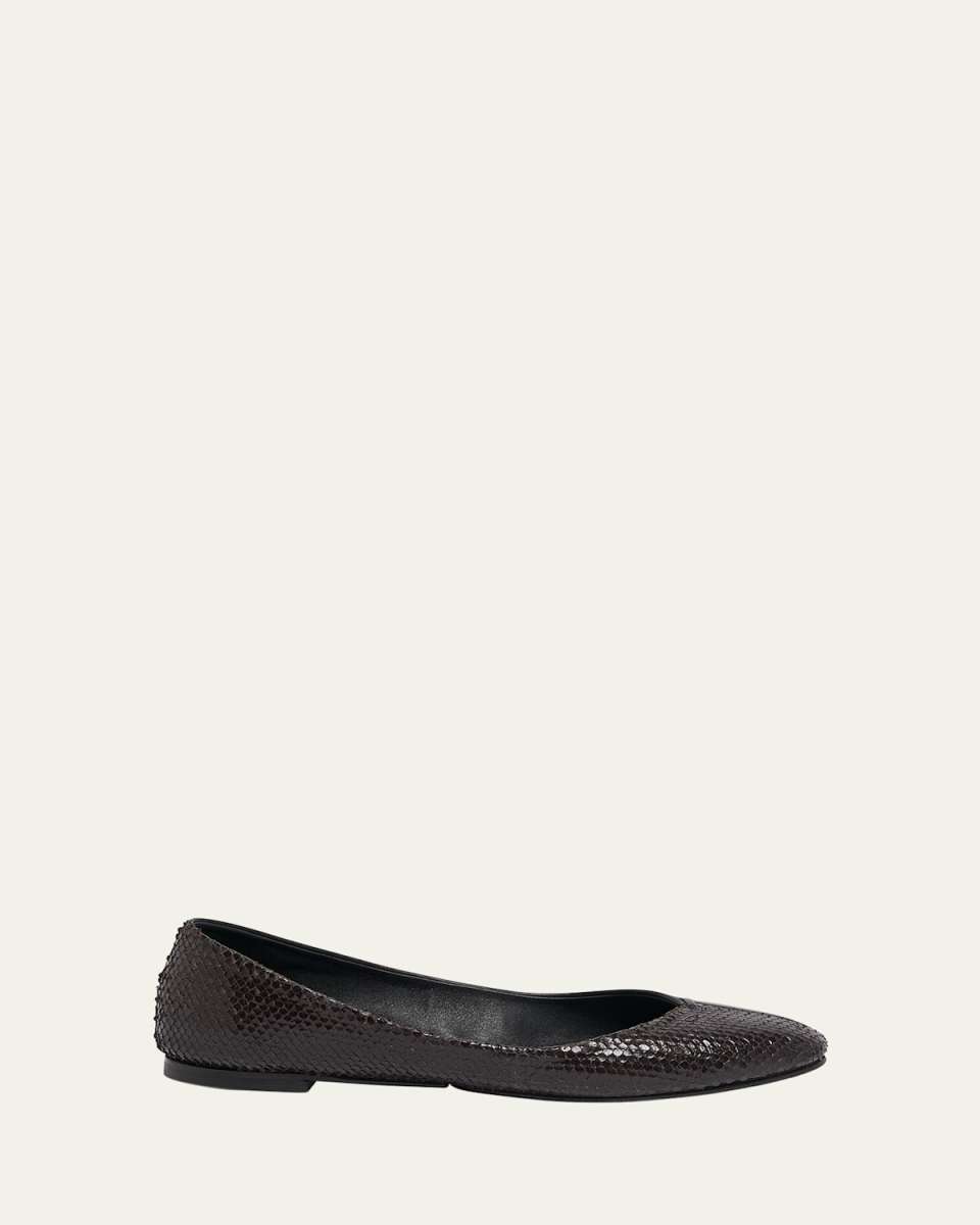 Les Ballerines Mixed Leather Flats